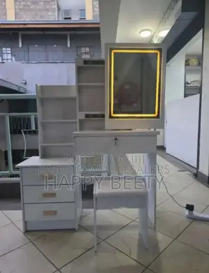 Gray Dressing Mirrors. With Sliding Mirrors