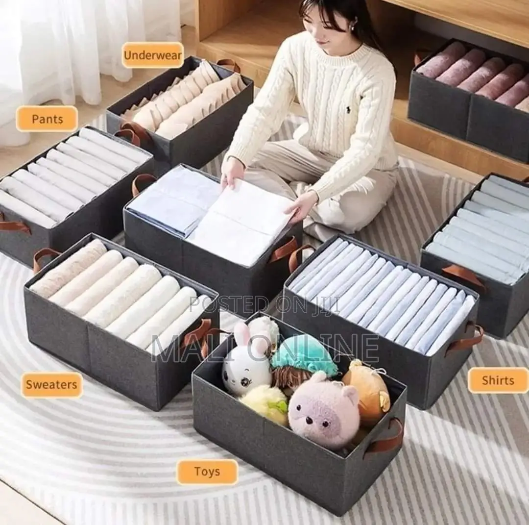 Collapsible Clothes Organizer For Closet Foldable Storagebox