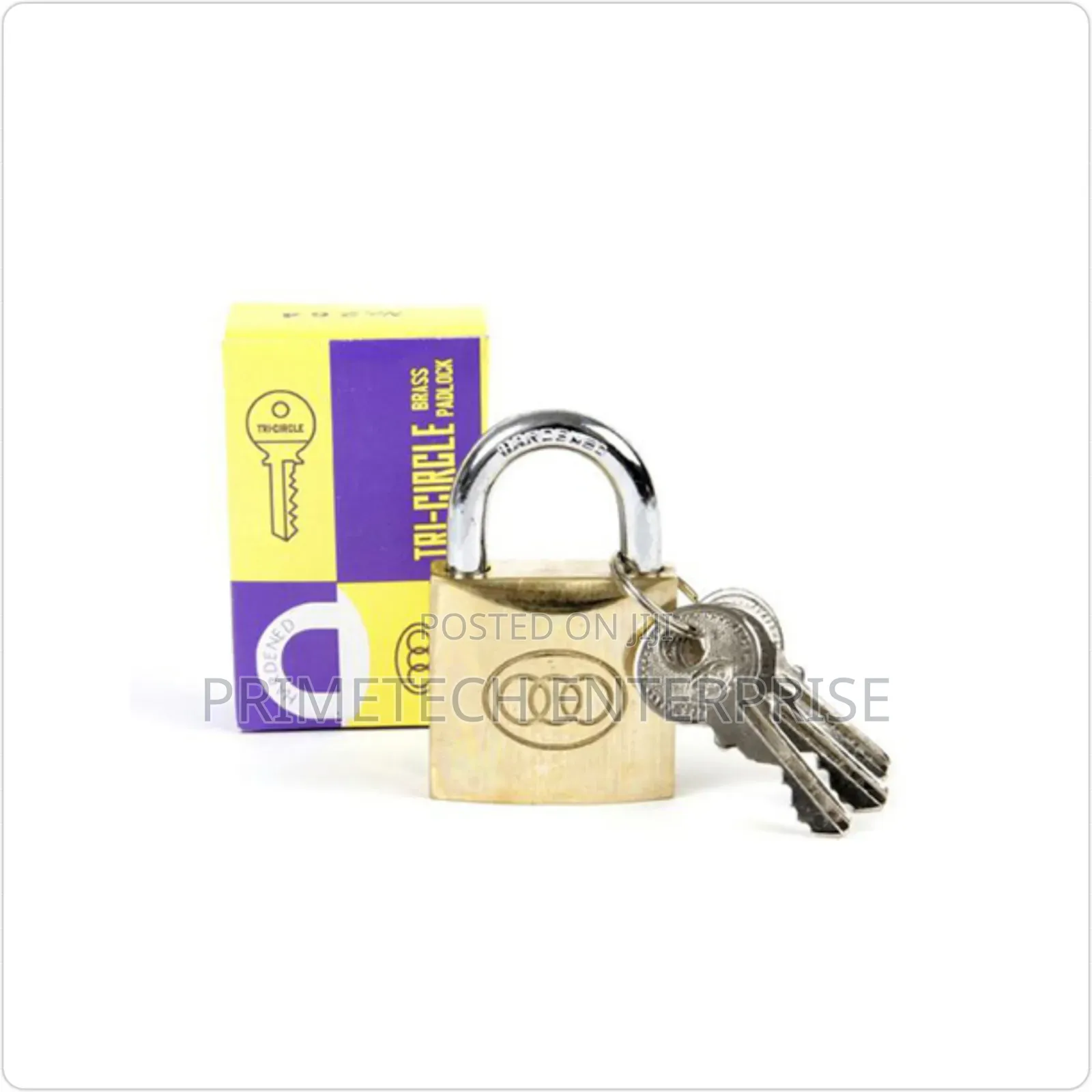 Tri Circle Brass Padlock -Size 263,32mm
