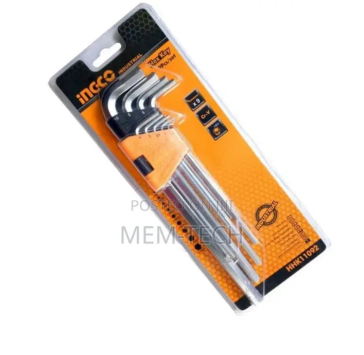 Quality Ingco "9pcs Hex Key Set