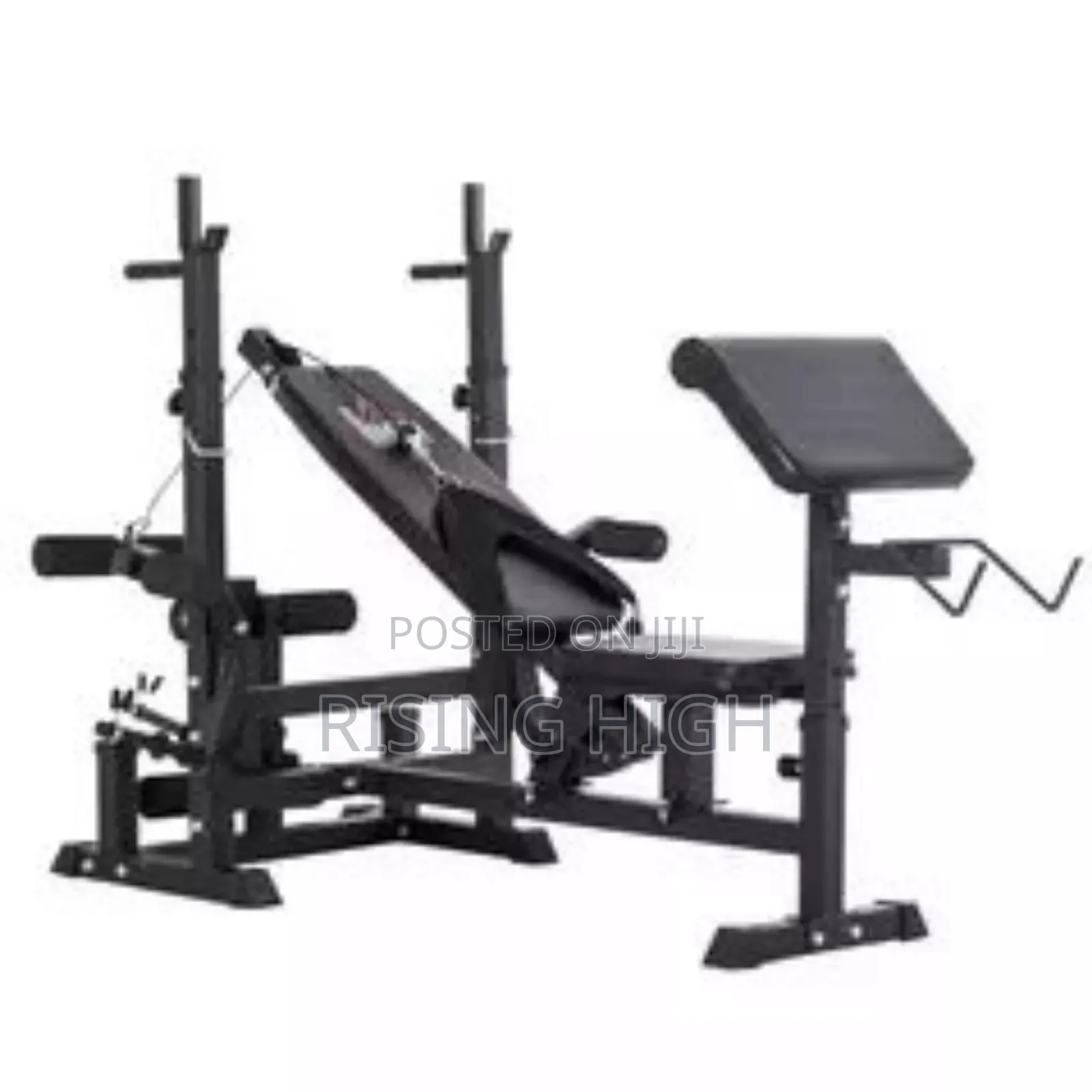 Compact Crystal Gym Bench – Full Body Use
