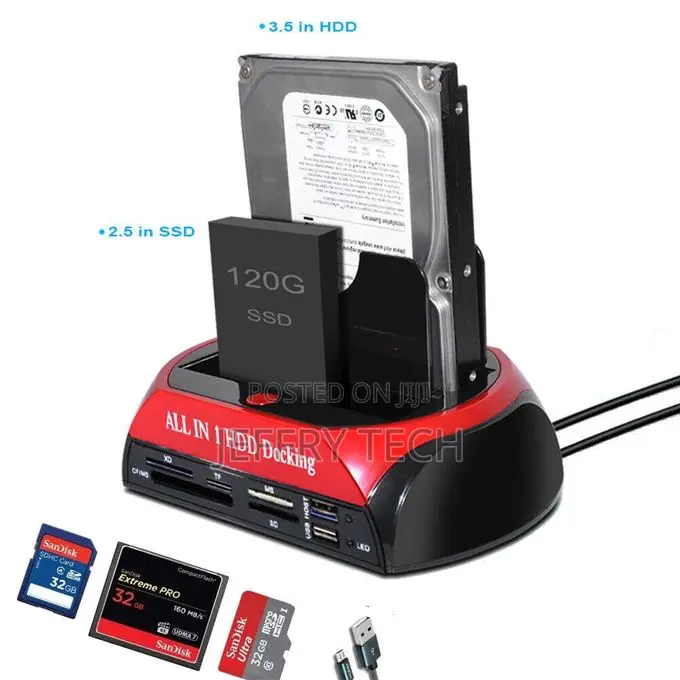 All-in-1 Hdd(Hard Disk Drive) Docking Station Multi-Card
