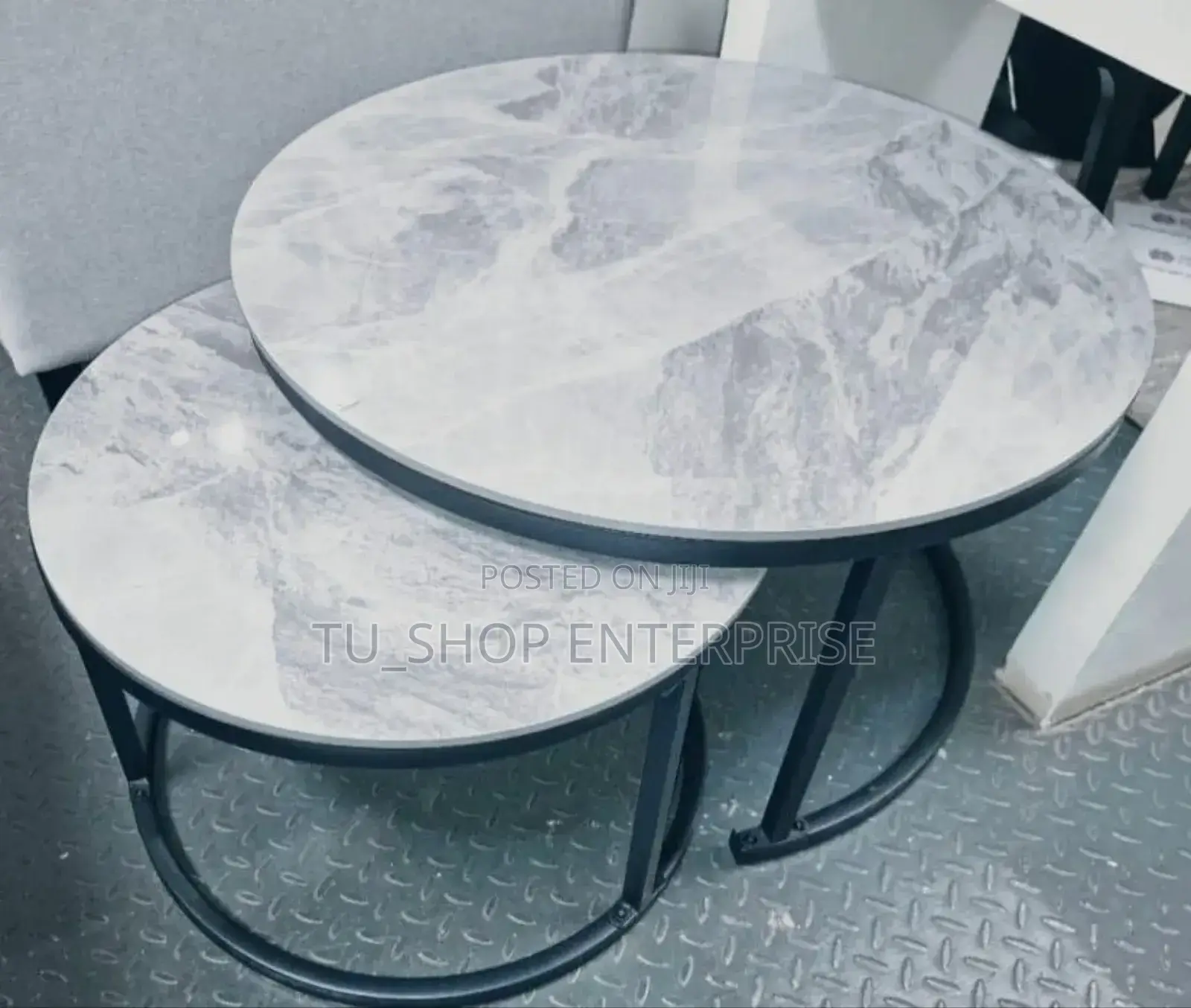 *Luxury Pure Marble Top Nesting Coffee Tables