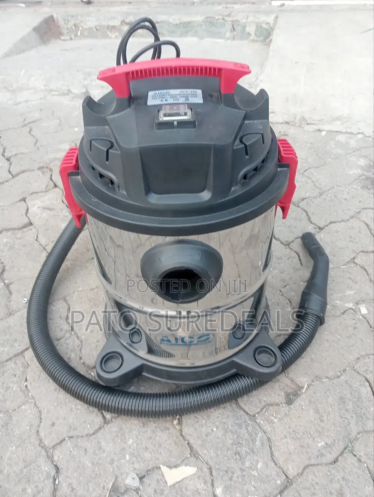 50l Aico Vacuum Cleaner Stainless Steel Body