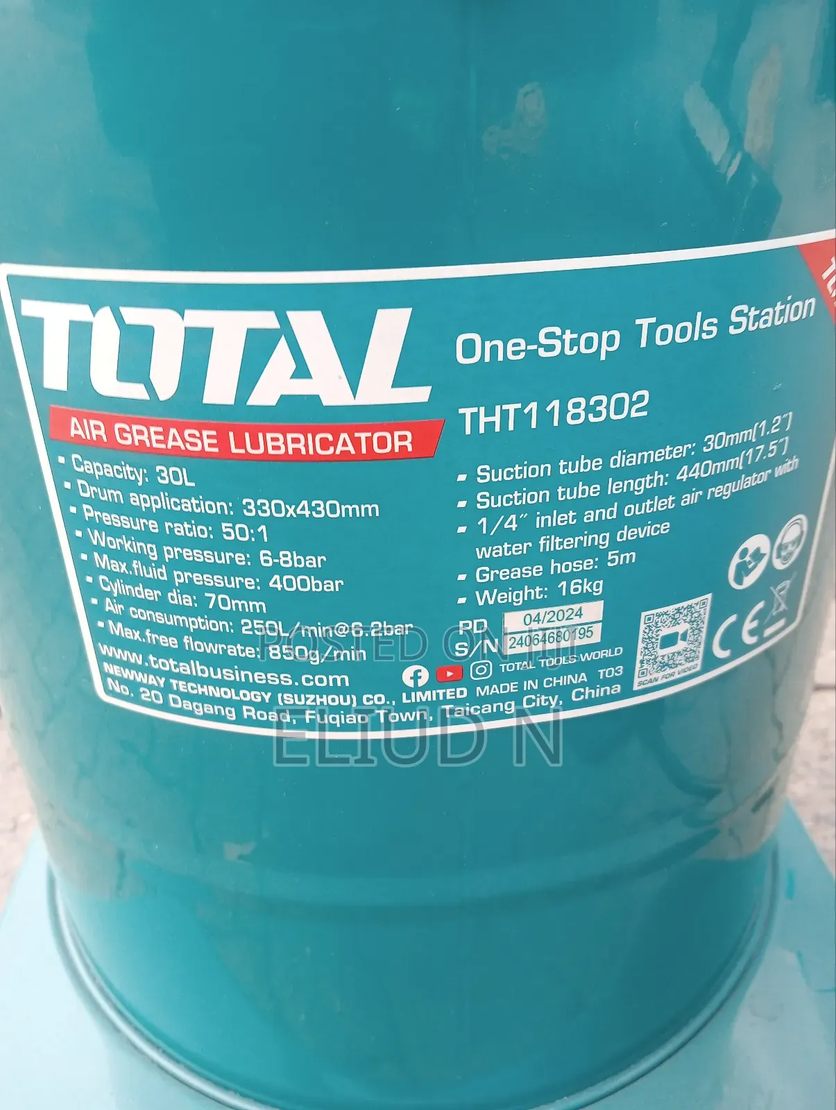 Centralized Grease Lubricator Total 30l