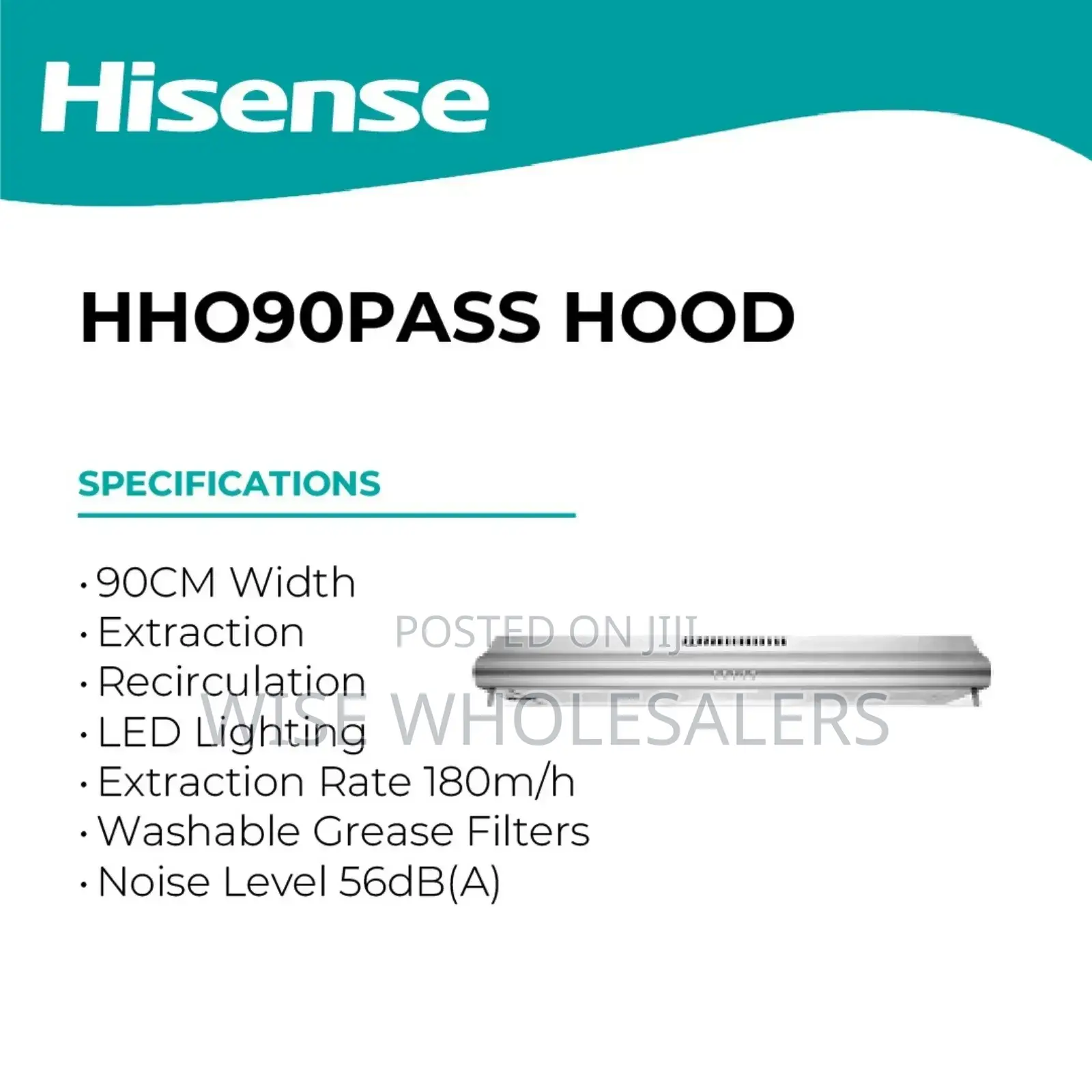 *Hisense Cooker Hood 60cmx90cm