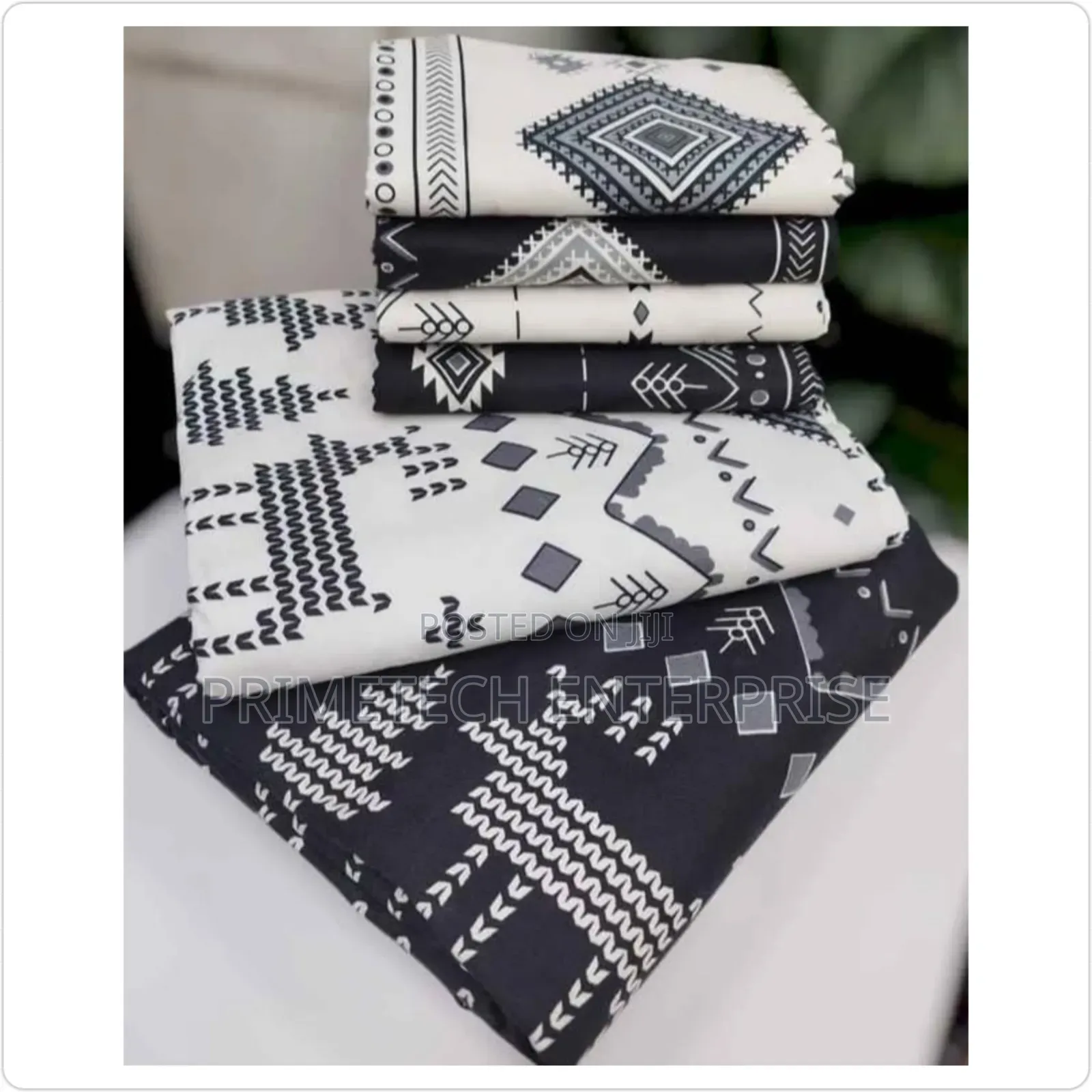 6 in 1 Bedsheets Set-Black