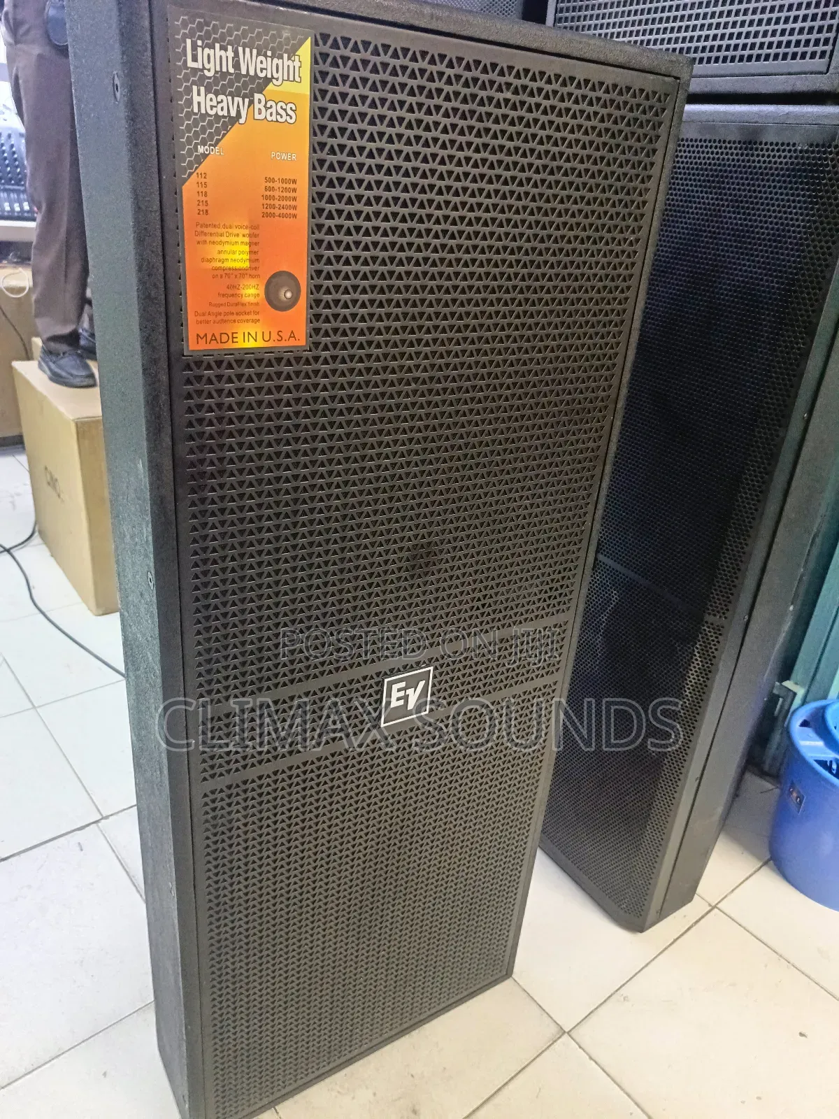 Ev Full Range Speaker 4000w