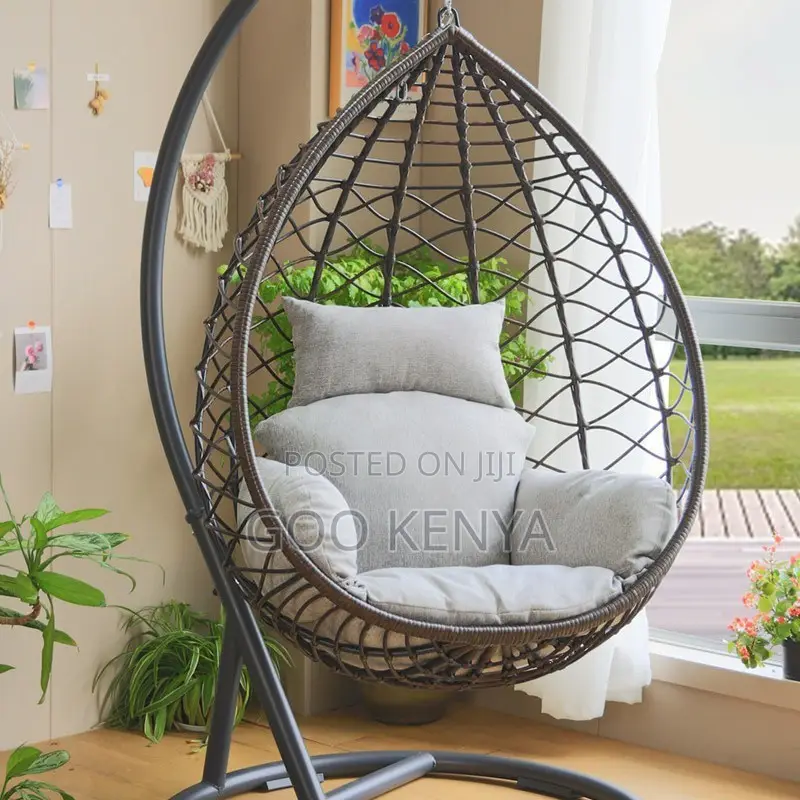 Outdoor Furniture ; Round Ratten Weaving Basket Sofa Hanging