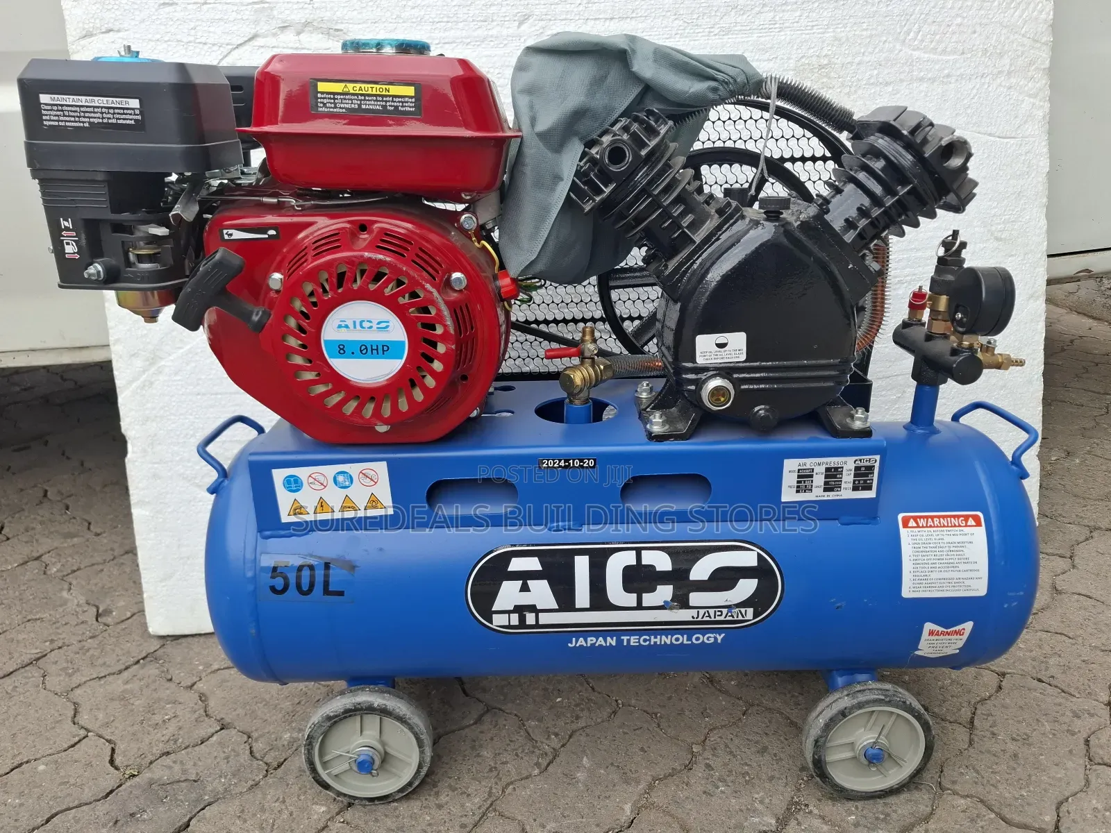 50ltrs Aico Japan Air Compressor With 8hp Engine