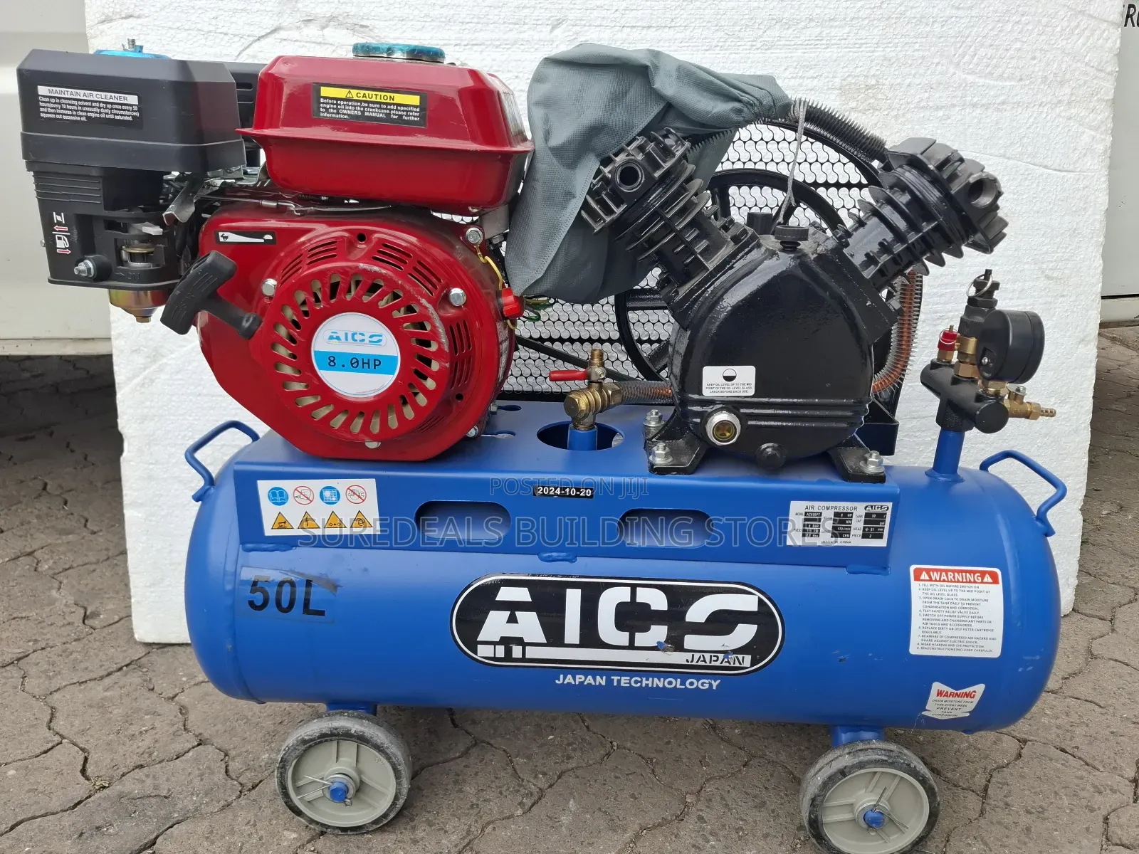 50ltrs Aico Japan Air Compressor With 8hp Engine