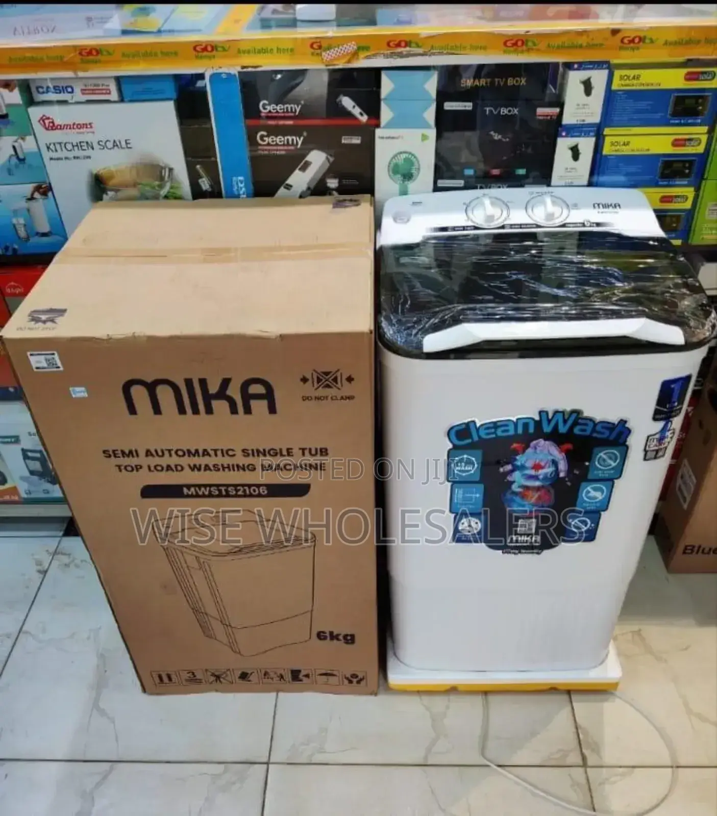*Mwsts2106	Mika , 6kg, Semi Automatic, Single Tub