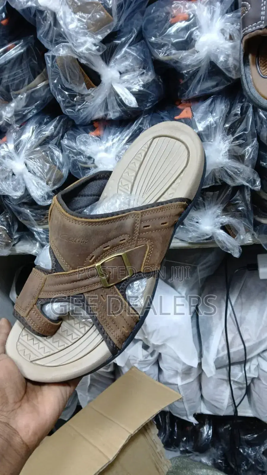 Quality Men Leather Open Shoes, Sandals