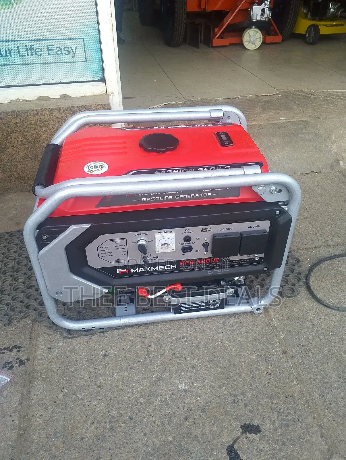 Maxmech Gasoline Generator -Electric Start Generator