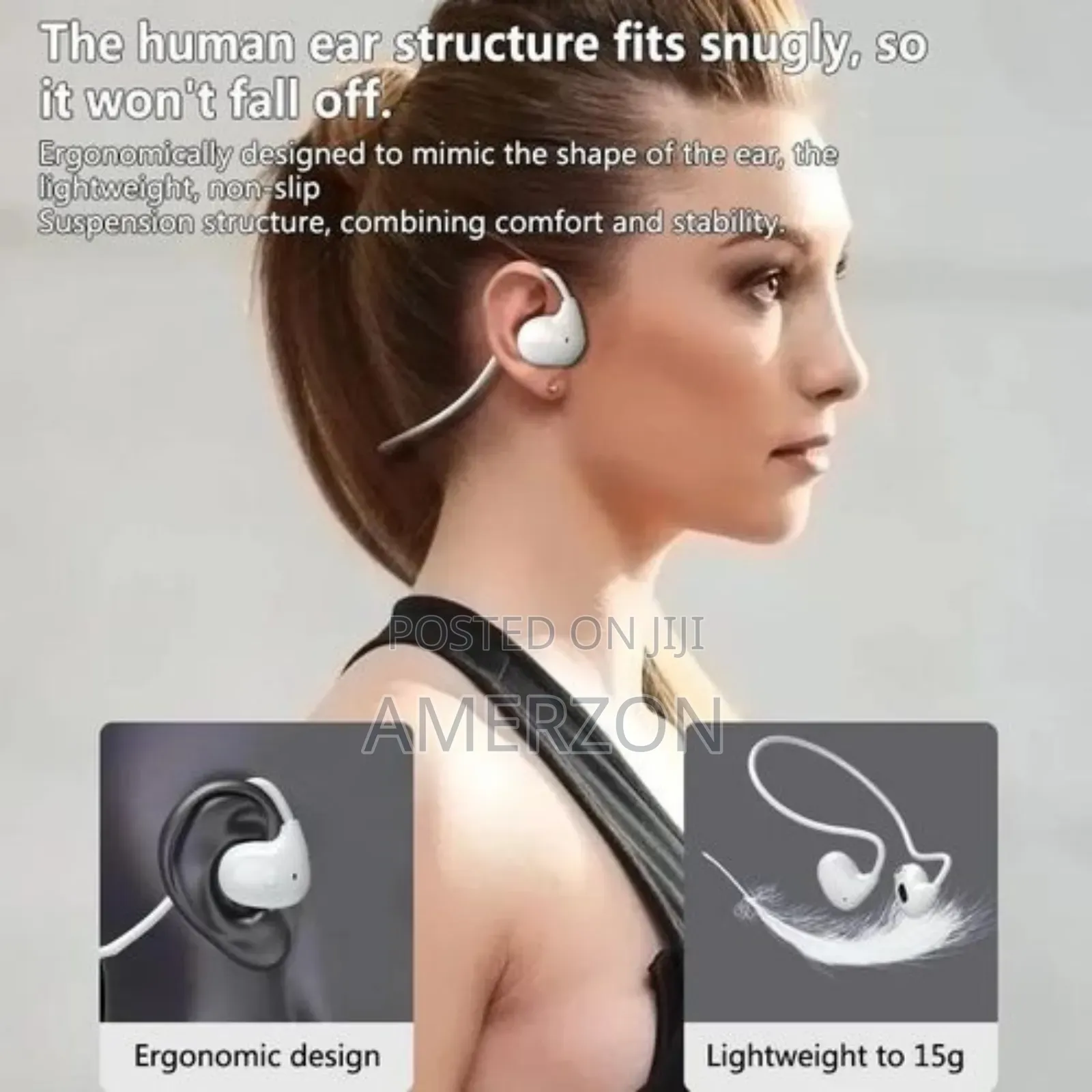 Open Ear Bluetooth Bone Conduction Jogging Earphones