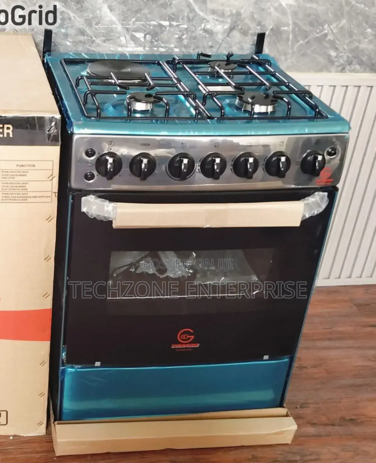 Eurochef Eg65 60×65cm 3~Gas+1~Electric Gas Standing Cooker,