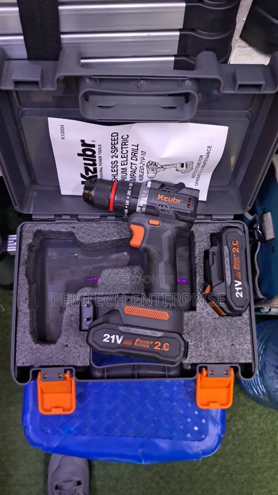Kzubr 21v Brushless 2 Speed Cordless Drill.