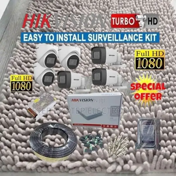 True Day/Night Hikvision 6 1080p CCTV Cameras Full Package