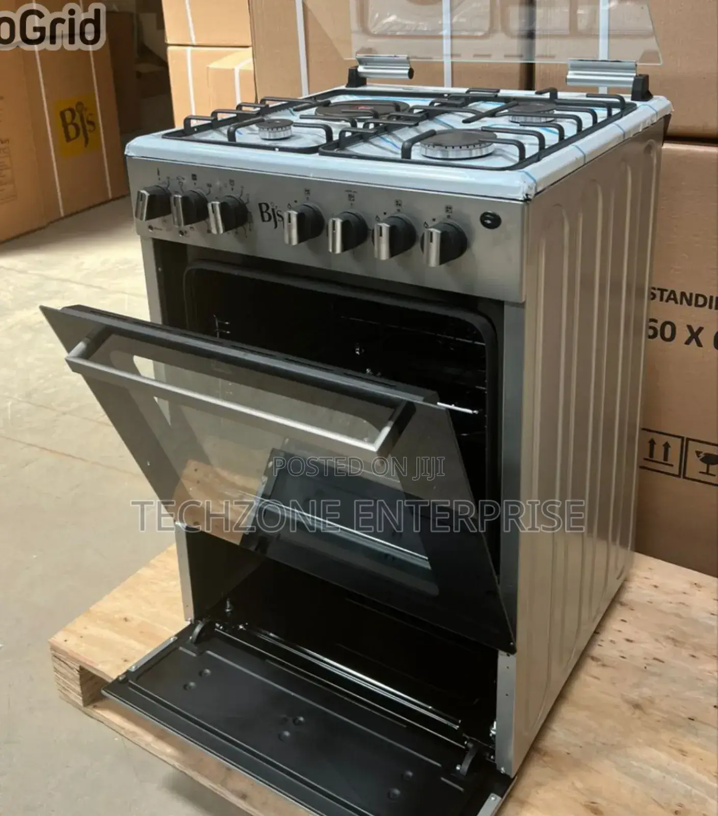 Elite Cooker BJS I-6011t 3g+1e 60x60cm Cooker, Inox/Silver 