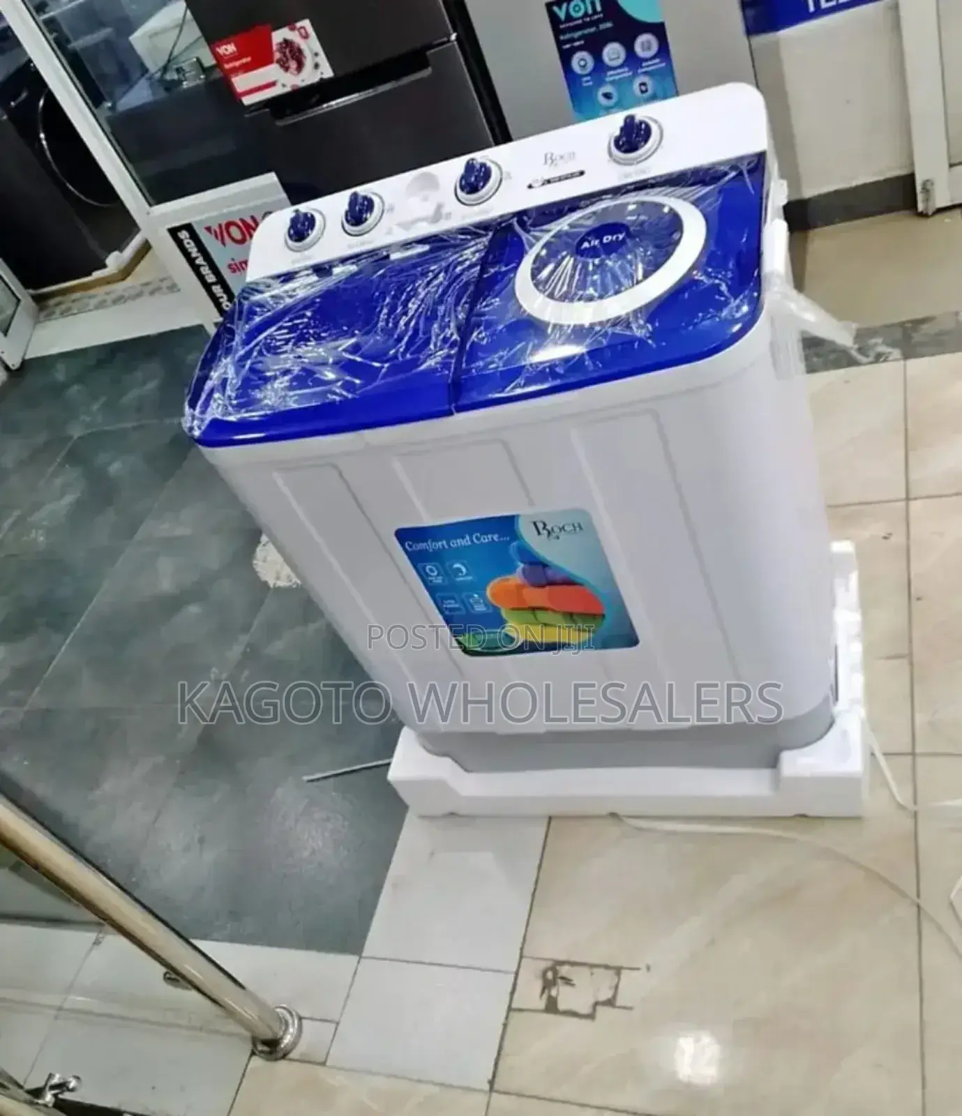 Roch 10 KGS Semi Automatic Two Tub Washing Machine Rwm10k