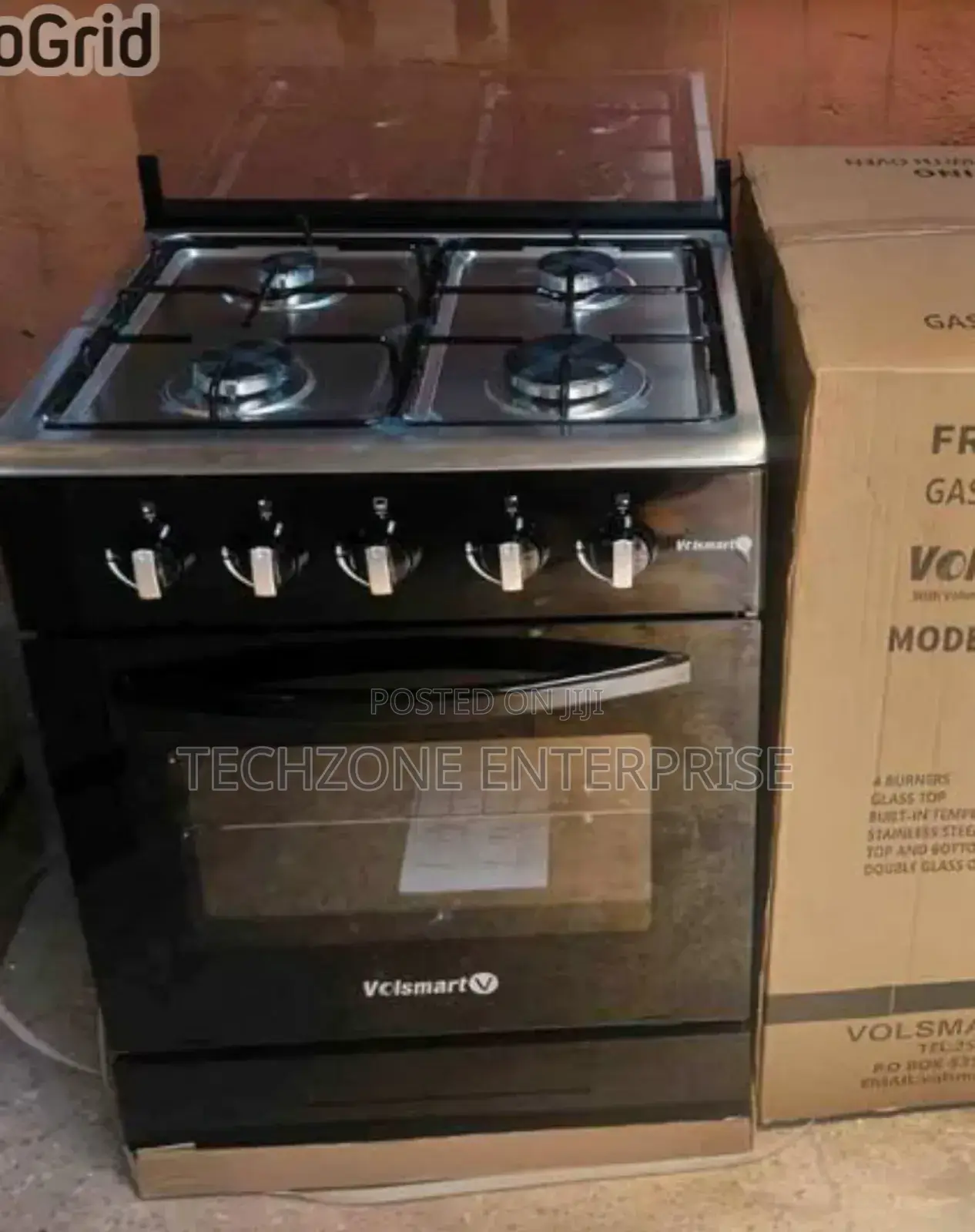 Volsmart 60*60cm 4 Full Gas Burner Standing Cooker