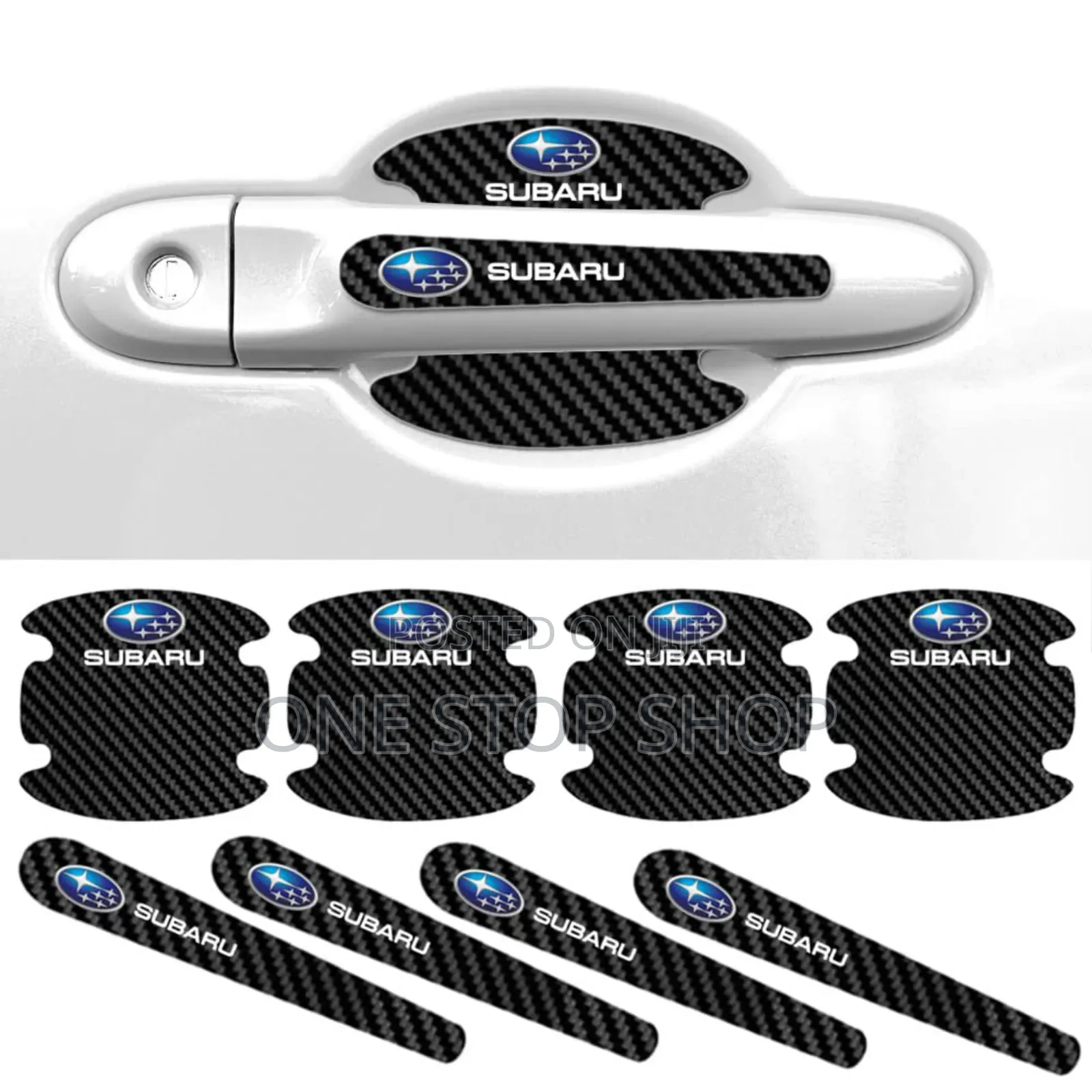 8pc Subaru Car Dor Inner Bowl Scratch Stickers