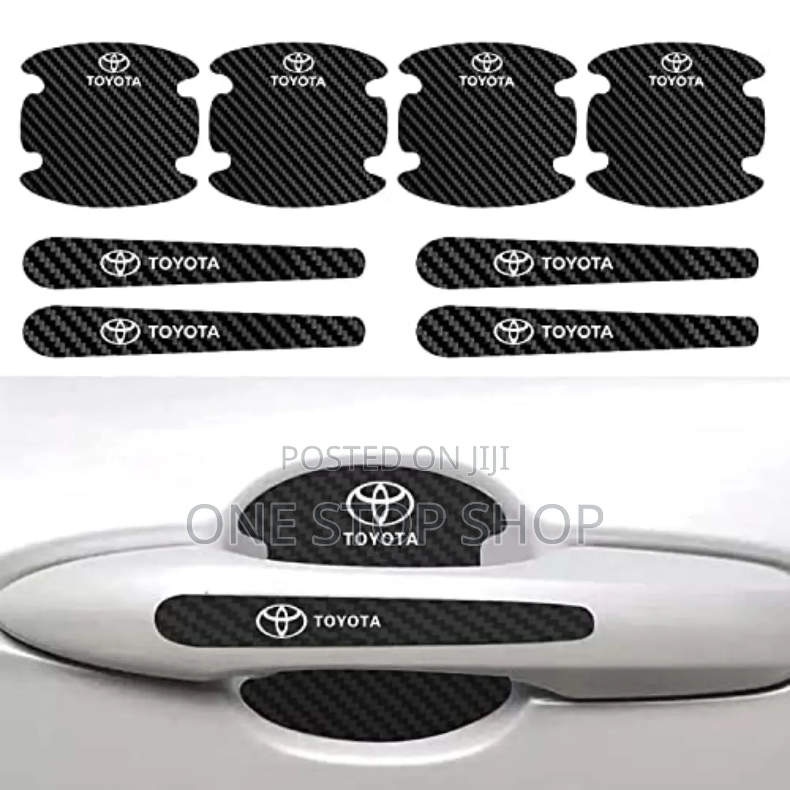 8pcs Door Bowl Handle Door Stickers for Honda,Subaru,Mazda