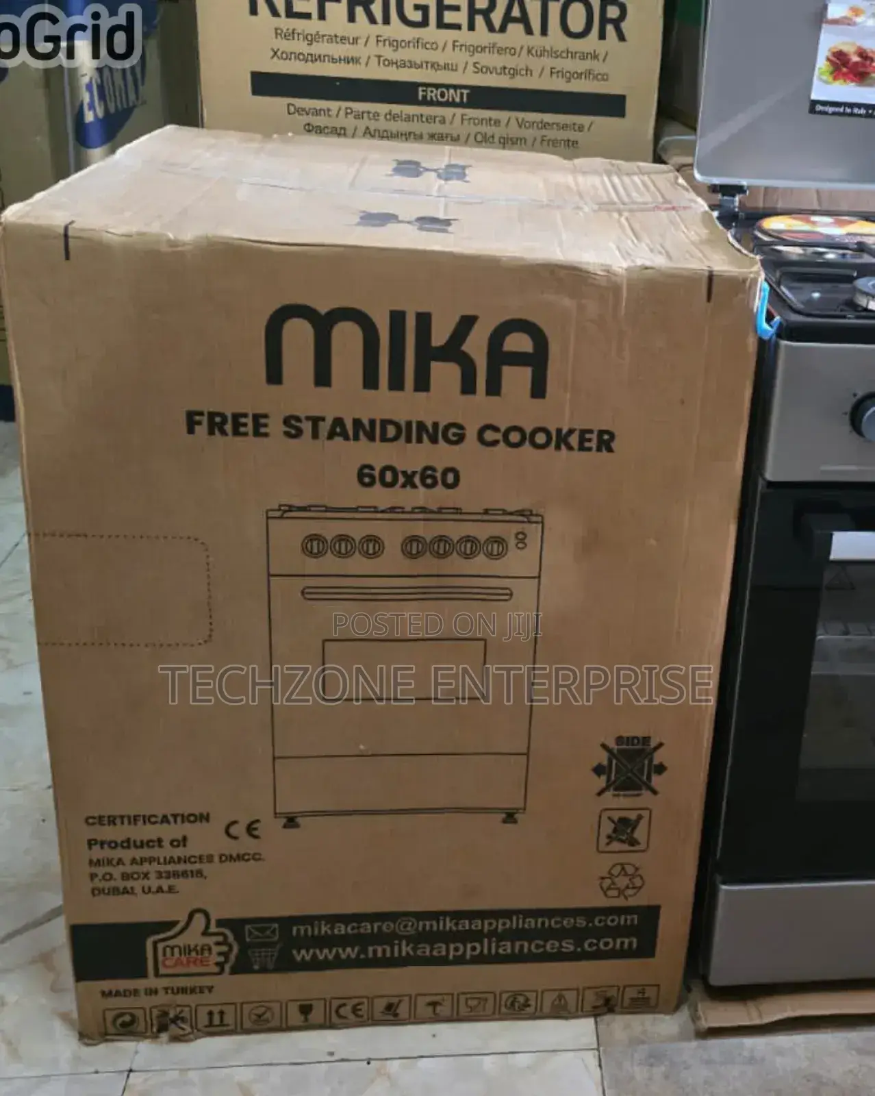 Mika Standing Cookers 60*60cm 3 Gas Burner + 1 Electric