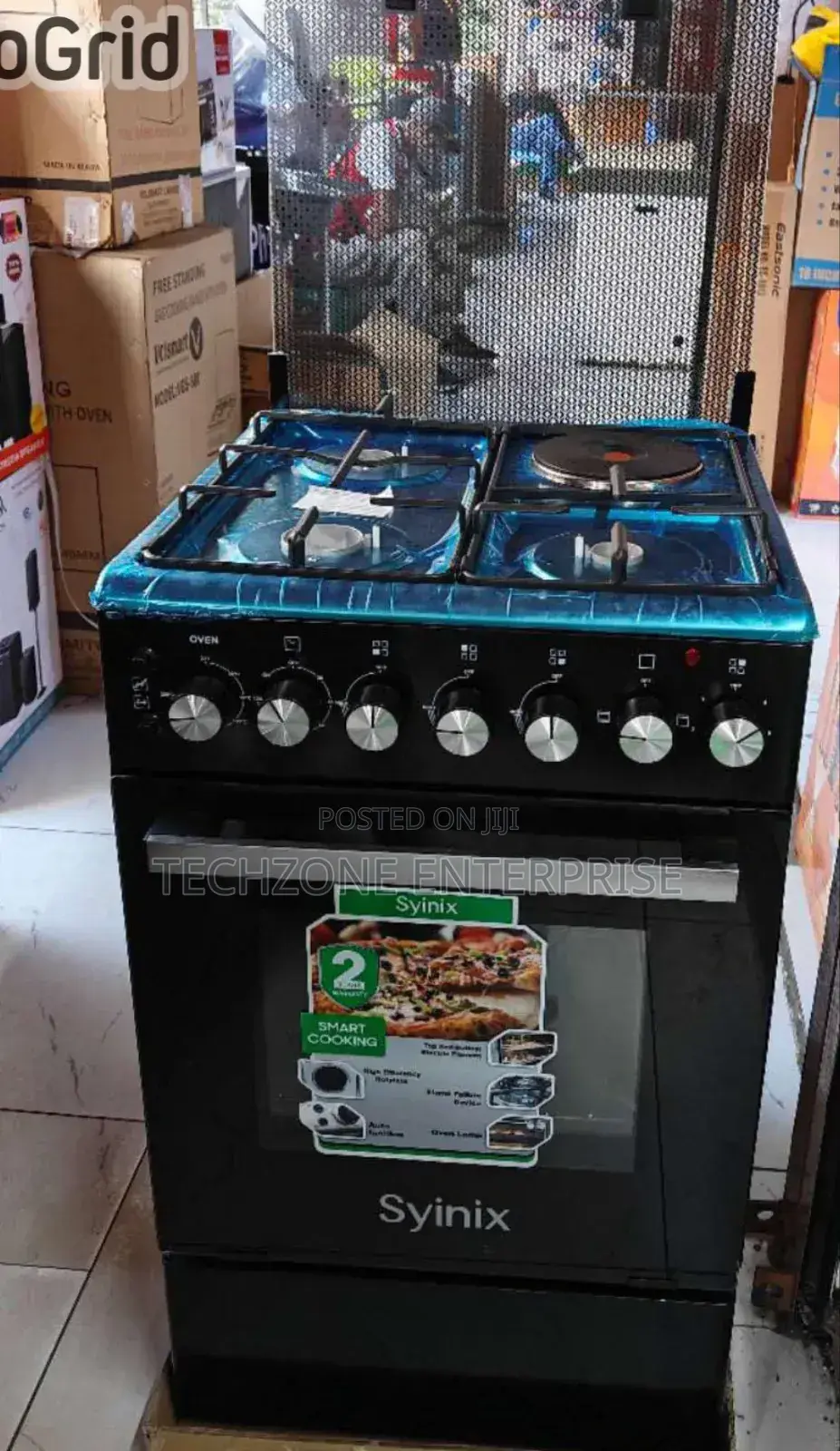 Syinix 50*50cm 3g+1e Standing Cooker With Electric Oven