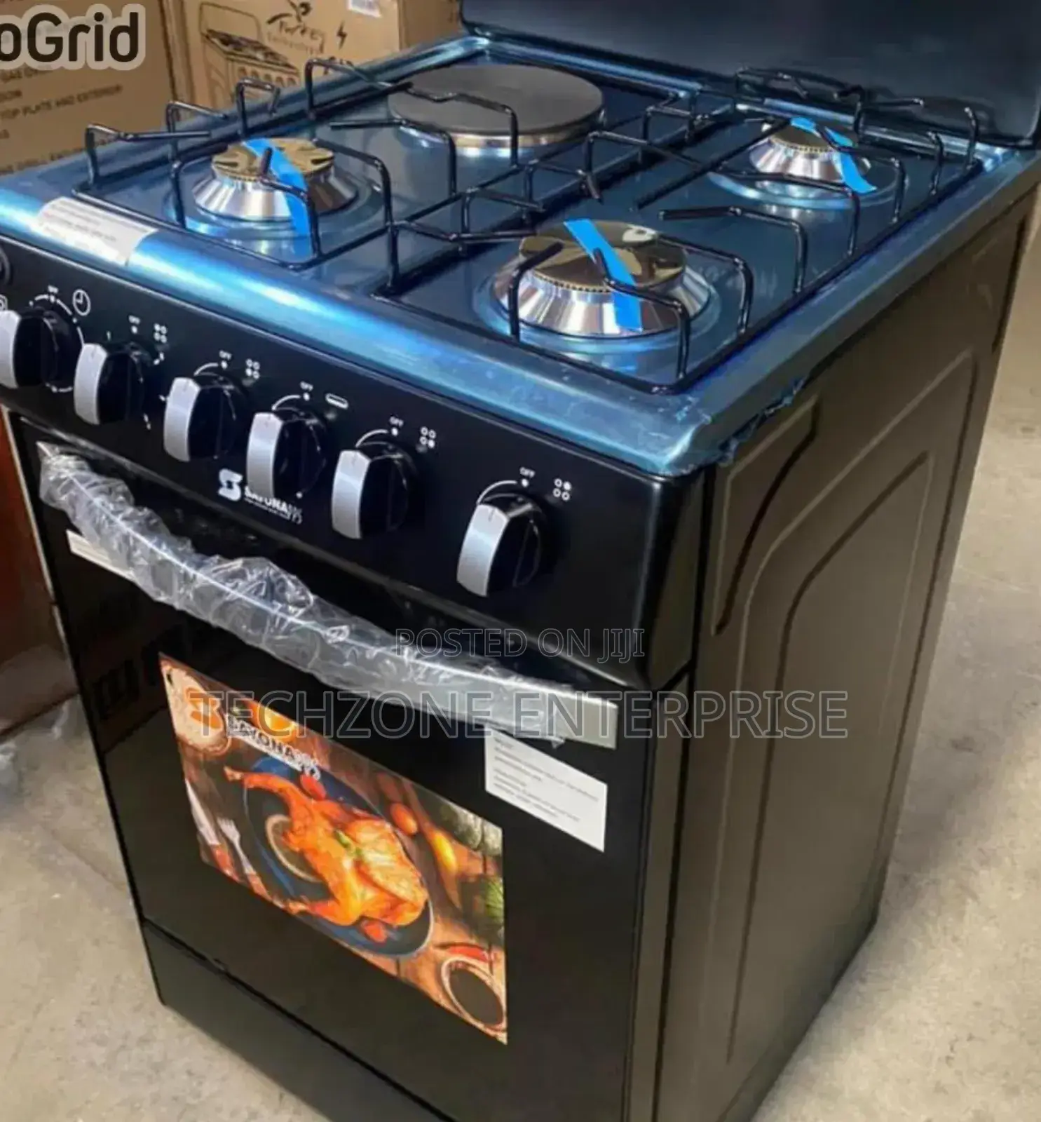 Sayona 50*50cm 3g+1e Standing Cooker With Gas Oven Grill