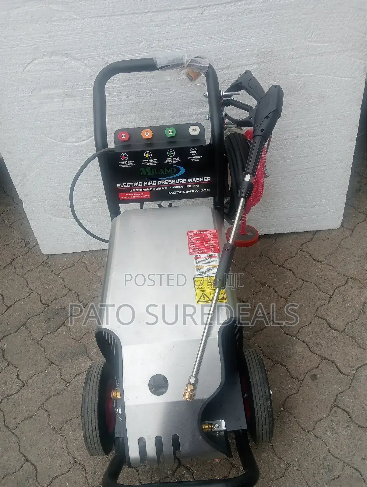 Electric Pressure Washer Machine 3600psi Milano