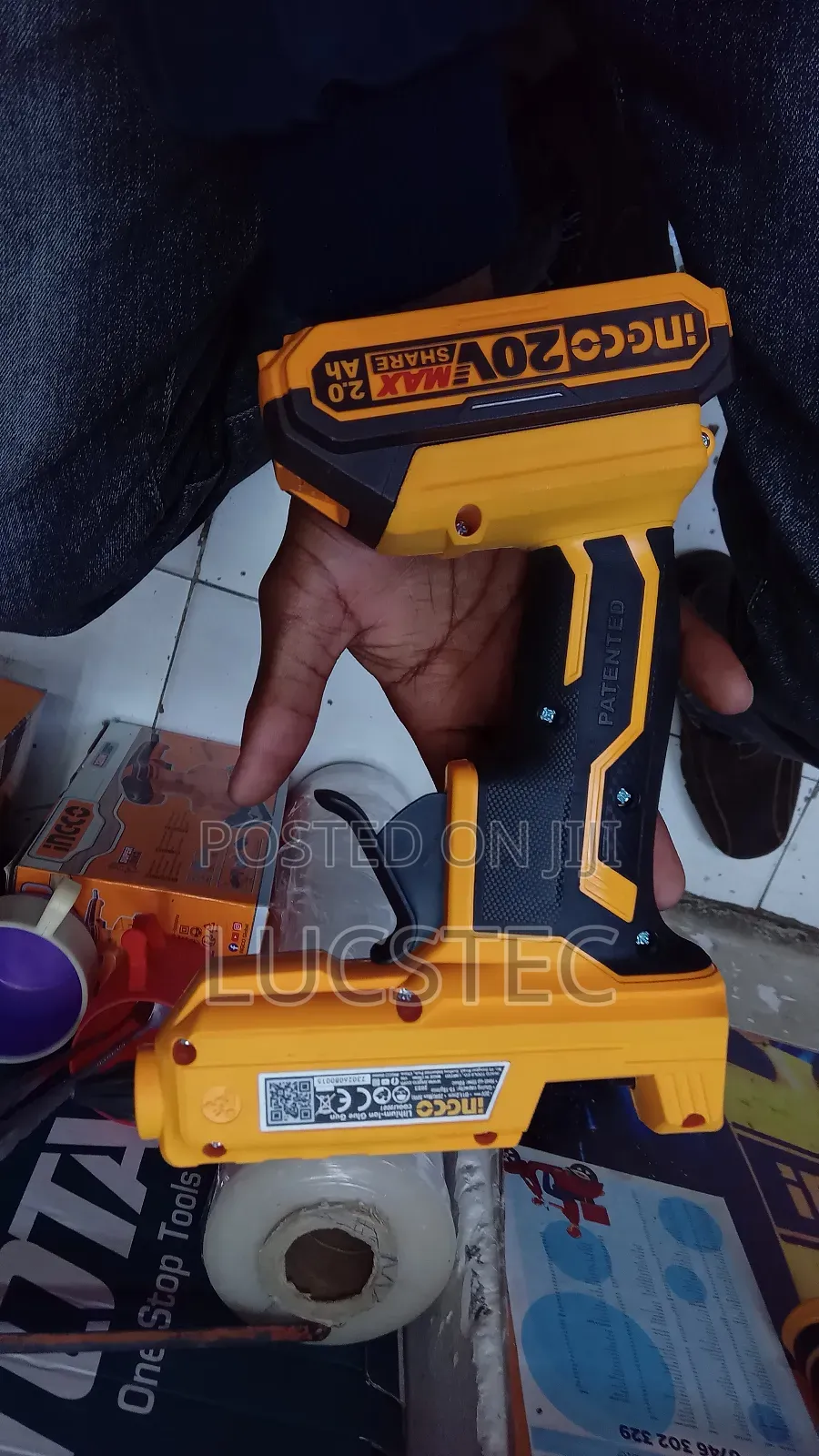 Ingco 20v Lithium-ion Cordless Glue Gun, Model Cggli2001.