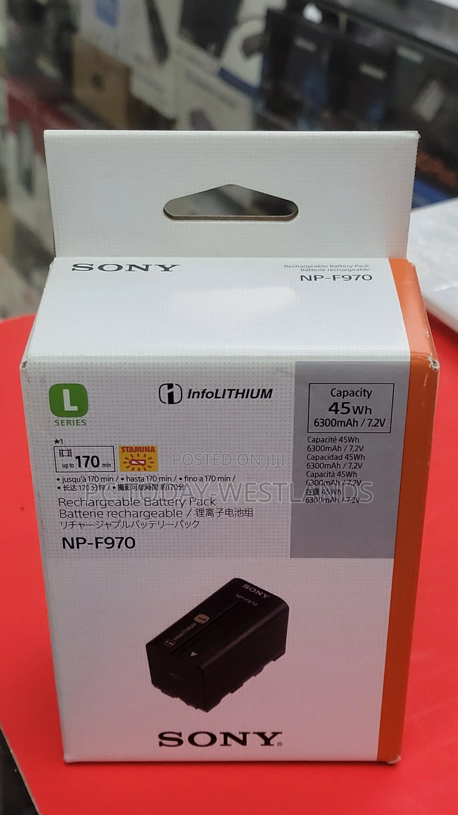 Genuine Sony Np-F970 L-Series Info-Lithium Battery (6300mah)