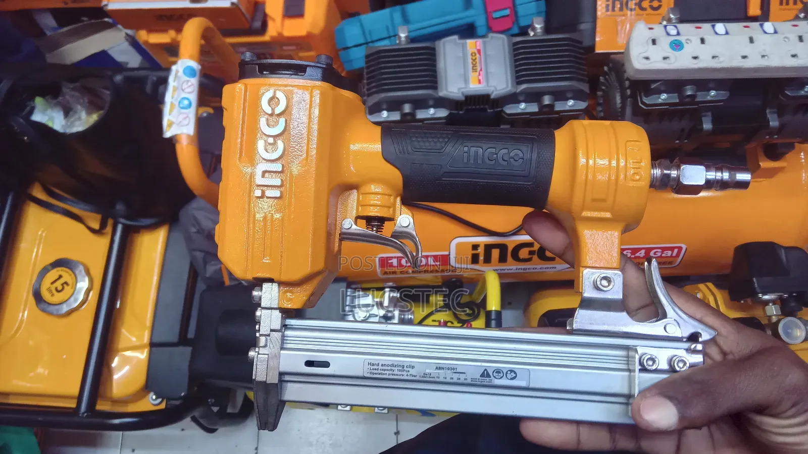 Ingco Air Brad Nailer, Model Abn10301-3.