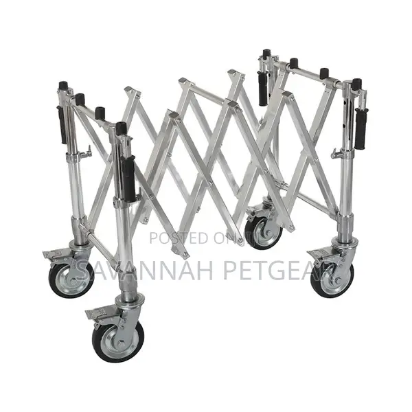 Golden Heavy Duty Funeral Casket Church Trolley