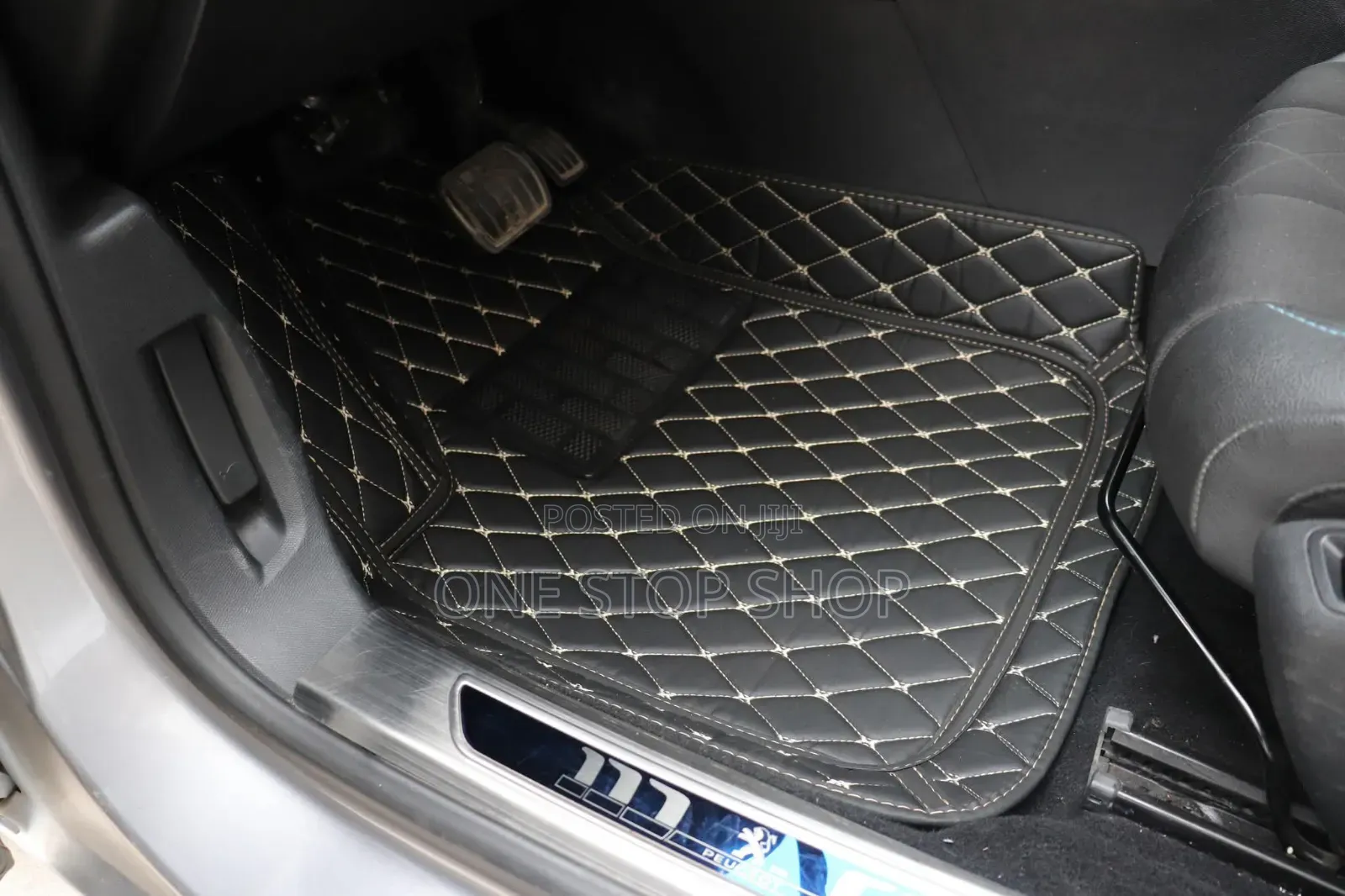 Leather 3d Stitched 3pcs Waterproof Carpet Mats