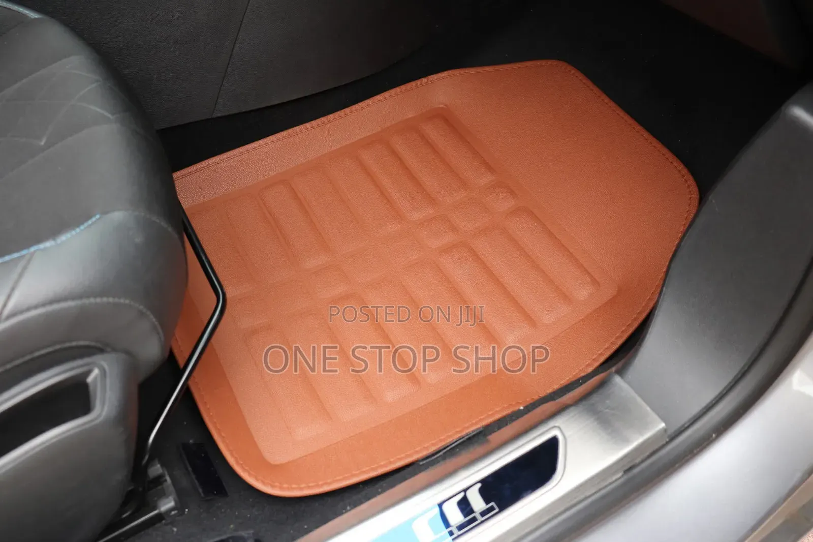 Brown Leather Carpet Mats ( Baije,Grey Colors Available