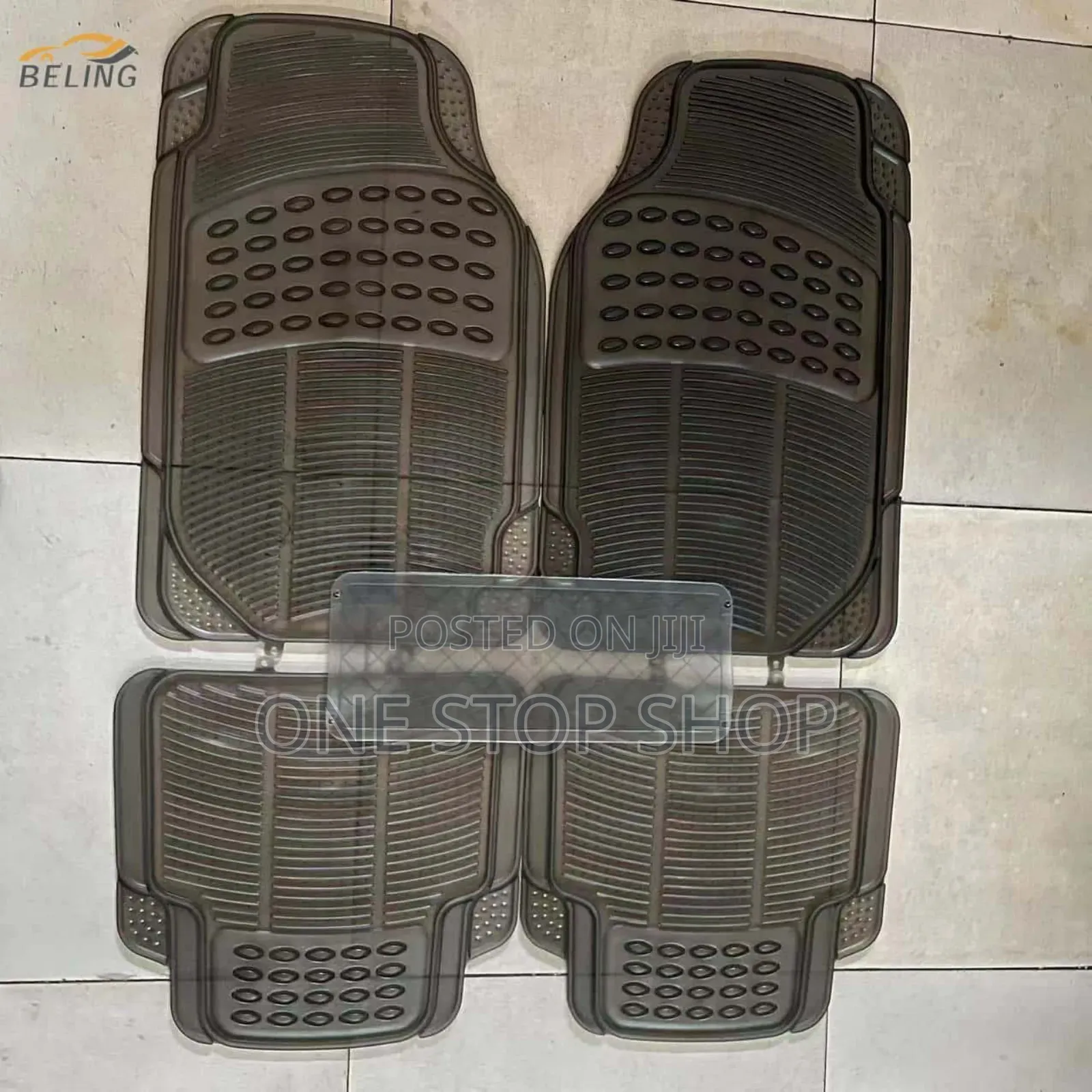 Clear Smoked Black 5x Set Floor Carpet Matd