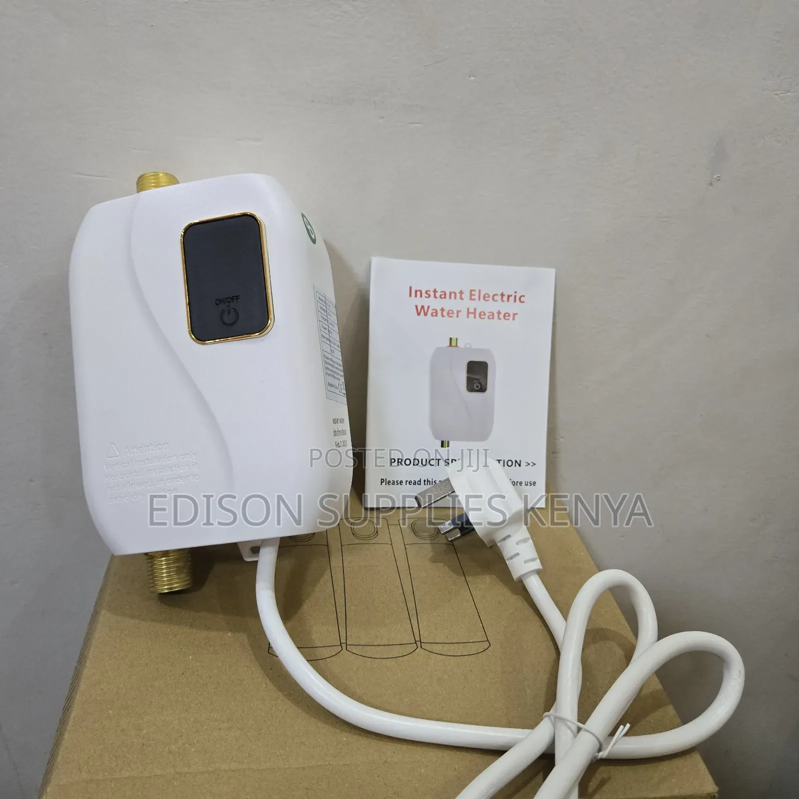 Instant Undersink Water Heater Tap Top Plug for Bathtub Salon Kitchen