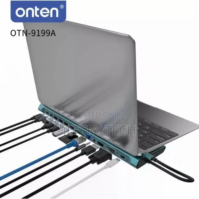 Onten 13-in-1 Multifunction Usb-C, Dual Hdmi+Vga Video Ou