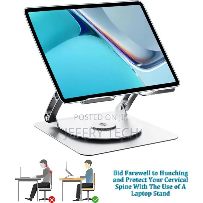 360° Rotating Ergonomic Foldable Aluminum Alloy Laptop Stand