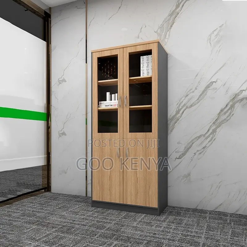 Office Cabinet ; Simple Modern Floor Library Wood Bookcase