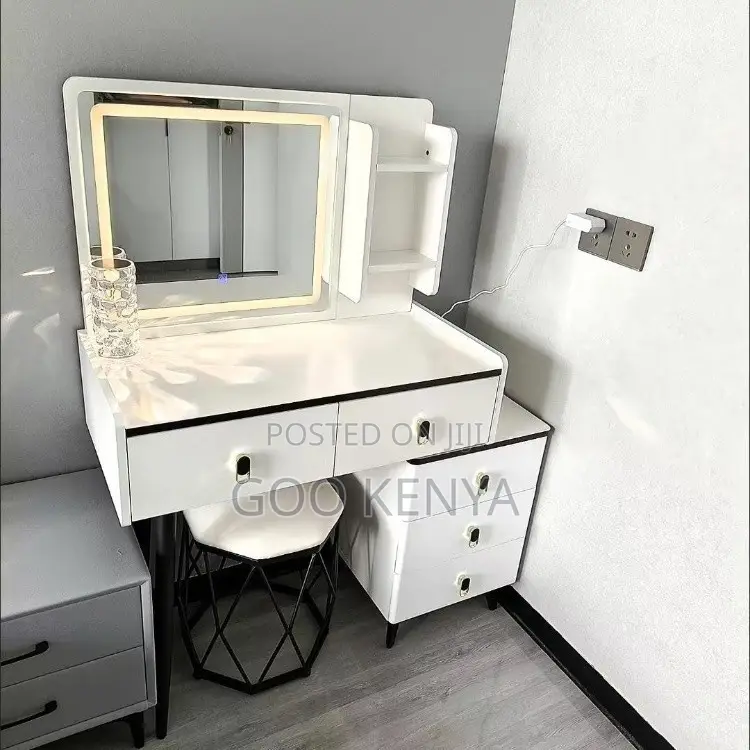 Home Furniture ; High Quality Wood Panel Dressing Table