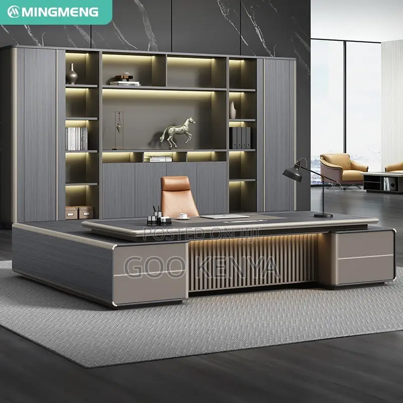 Office Desk ; Executive Luxury Office L-Shape Boss Desk