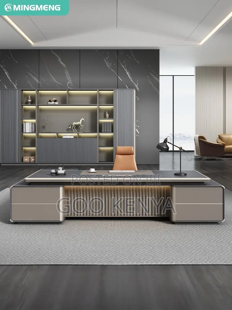 Office Desk ; Executive Luxury Office L-Shape Boss Desk