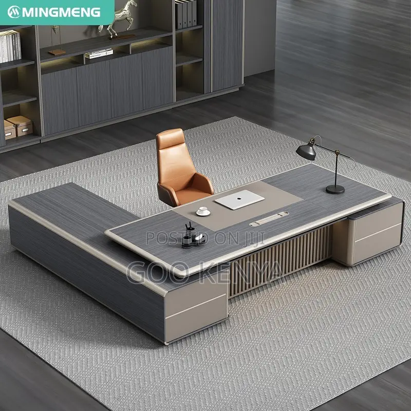Office Desk ; Executive Luxury Office L-Shape Boss Desk