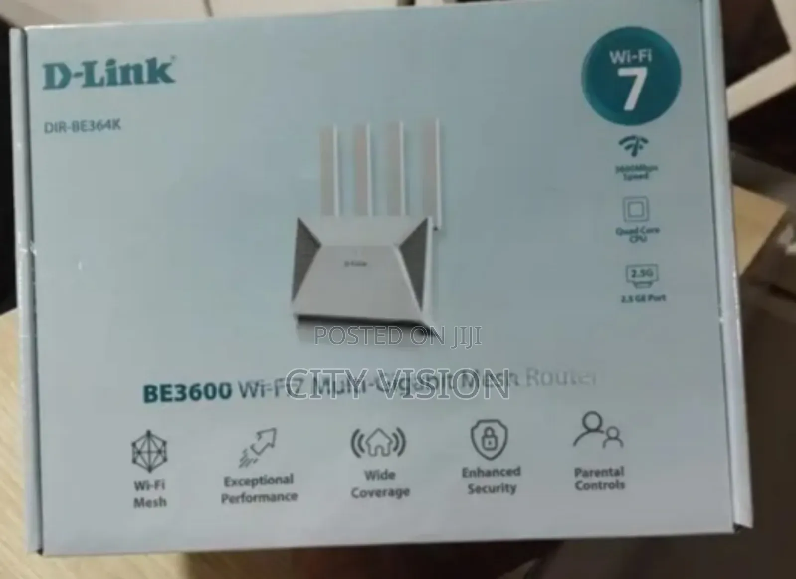 D-Link Be-3600 Wifi 7 Dual Band Mesh Router Dir-Be364k