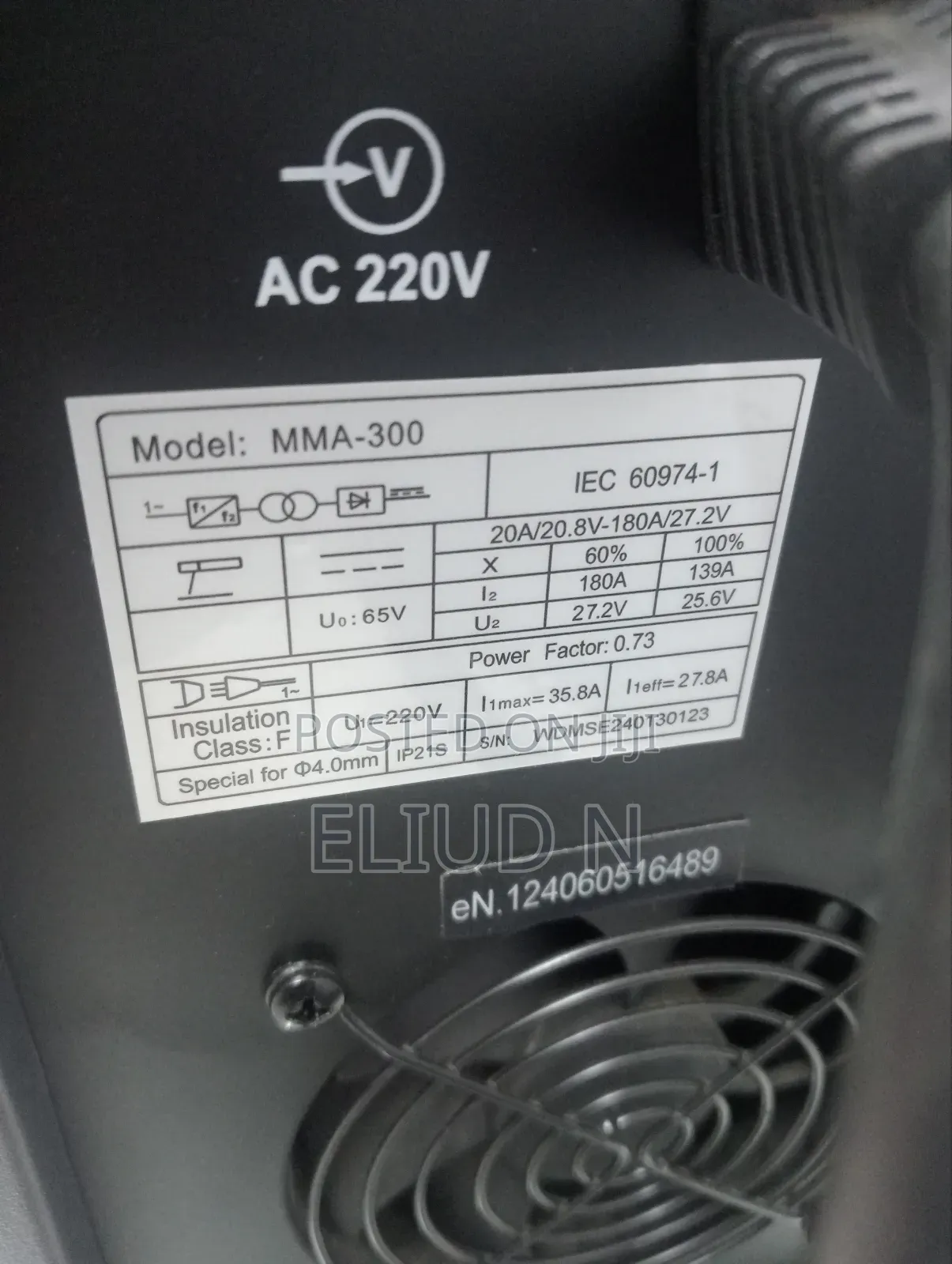 Brand New Welding Machine Maxmech 300a