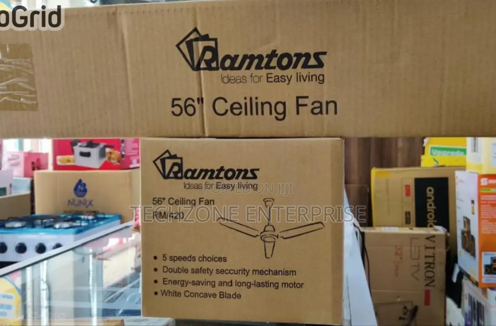 White Ramtons Rm420 56′′ Inches Modern Ceiling Fans