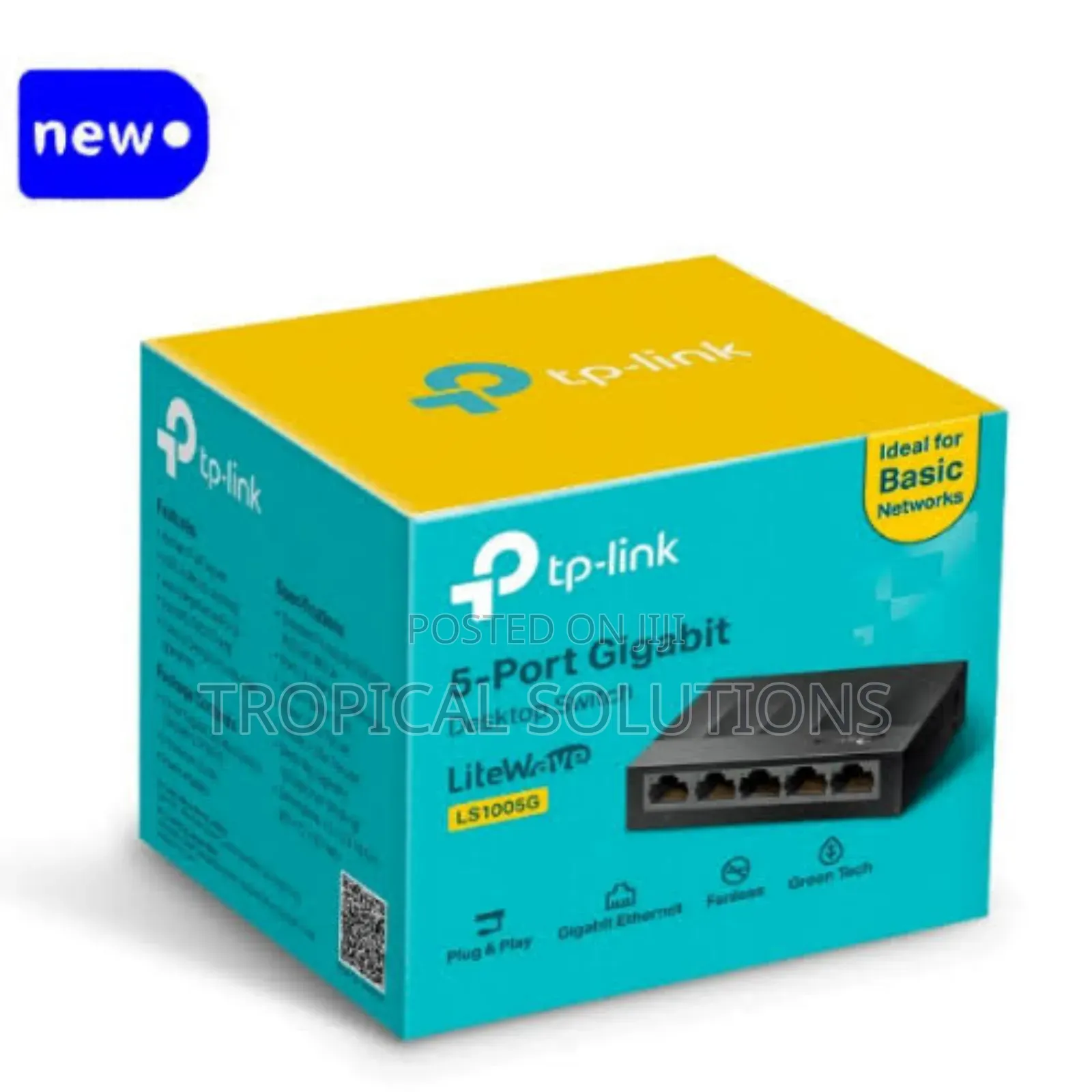 Tp-Link 5 Port 10/1000mbps Gigabit Desktop Switch Ls1005g